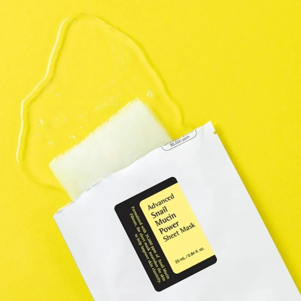 $8❤️‍🔥 COSRX Advanced Snail Mucin Power Essence Sheet Mask 2PK 🐌 NEW - Picture 2 of 8